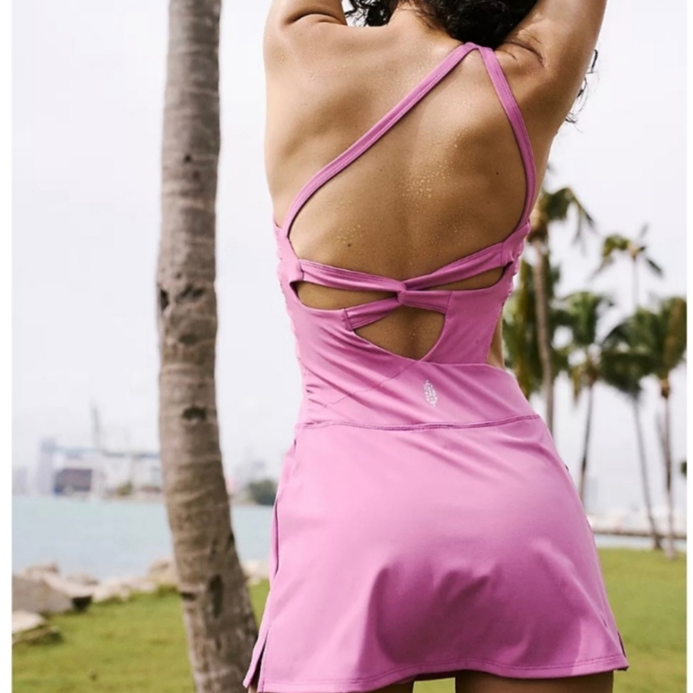Free People Movement Transcend Limits Skortsie Floral Crocus $108 MSRP - Picture 3 of 10